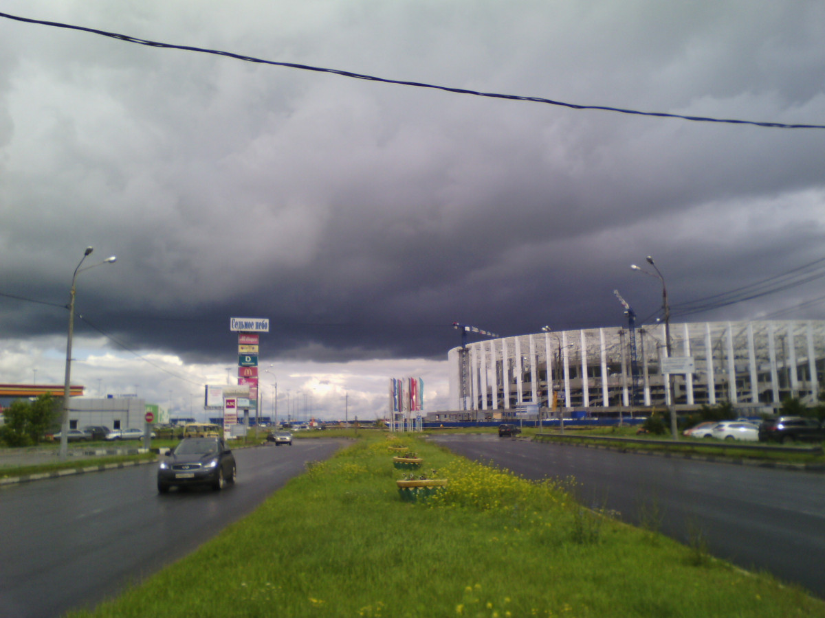 Гроза в нижнем новгороде фото