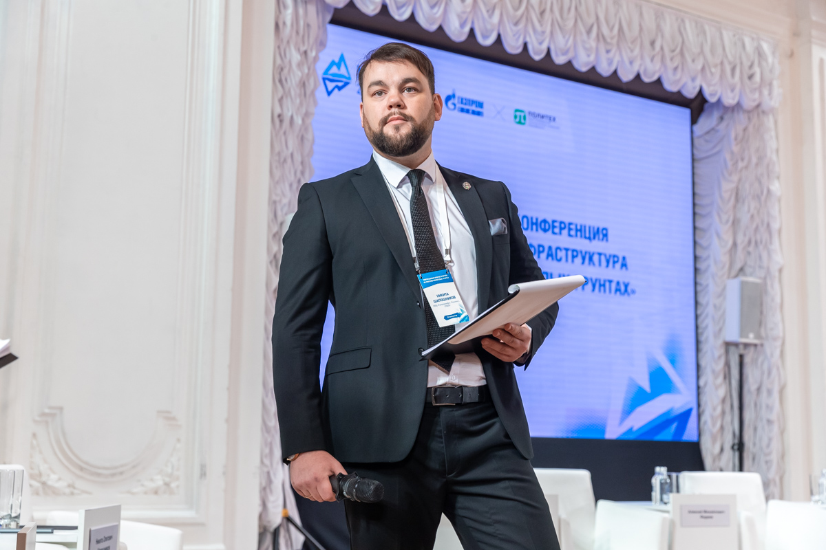 Один из организаторов конференции директор НОЦ «Газпромнефть-Политех» Никита Шапошников 