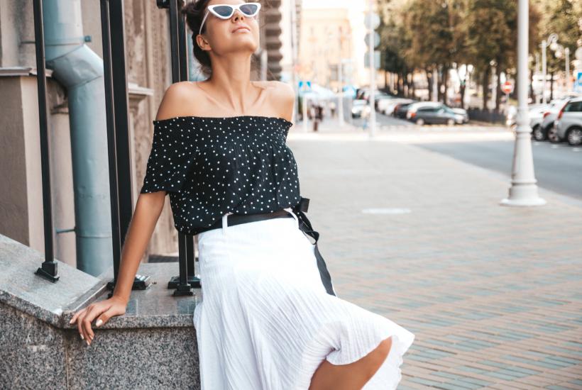 Женщина на прогулке