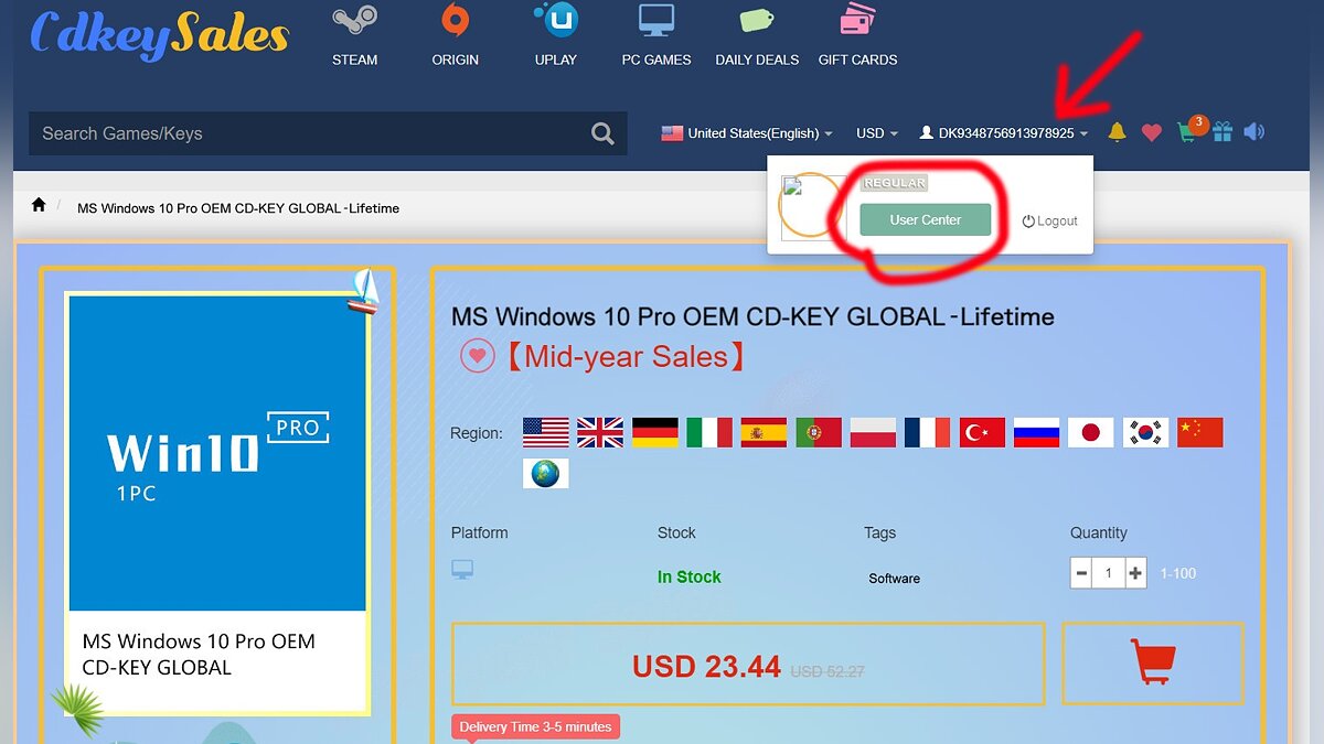 ОС с бесплатным обновлением до Windows 11: огромные скидки до 91% на Windows 10 Pro с пожизненной лицензией в CDKeysales