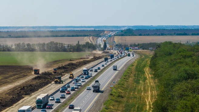 В Ростовской области ведется реконструкция магистрали М-4 «Дон» с 933 по 1024 км