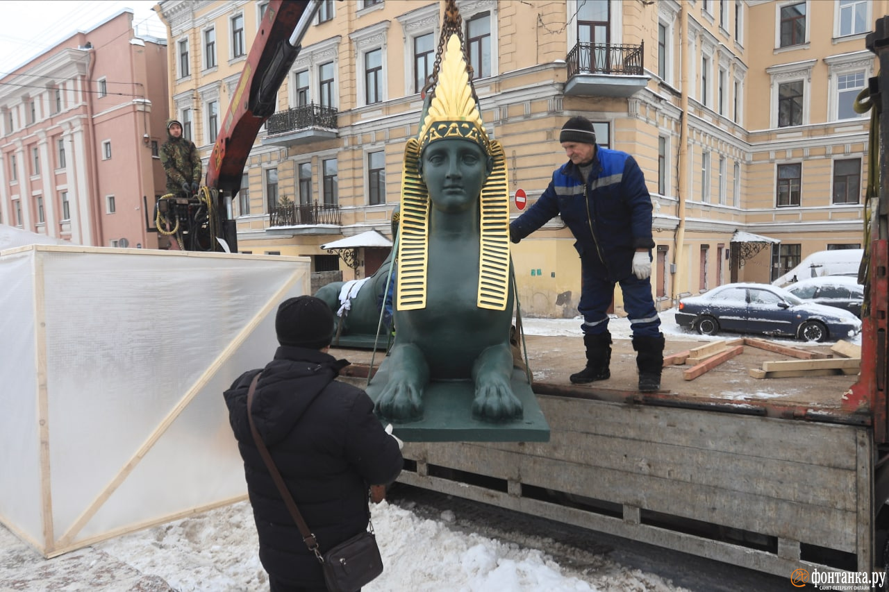 с петербург египетский мост