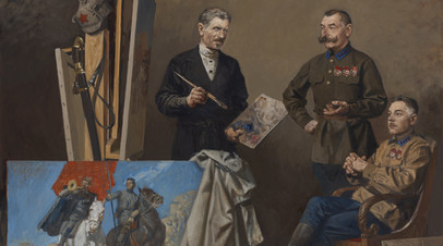 Колупаев Н.В. «Конармейцы». С.М. Буденный, К.Е. Ворошилов, М.Б. Греков. 2022 г.