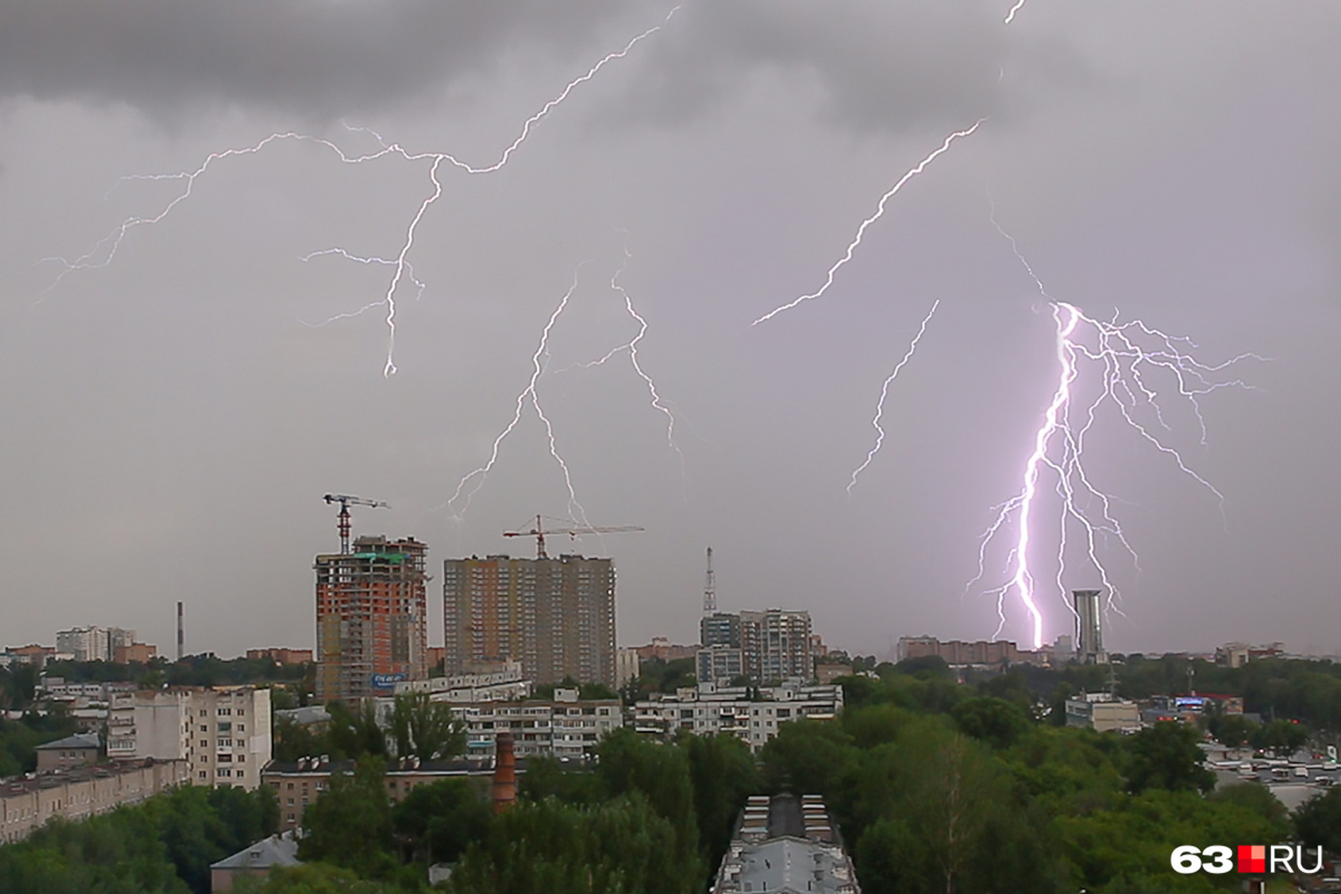 Сегодня ожидается гроза