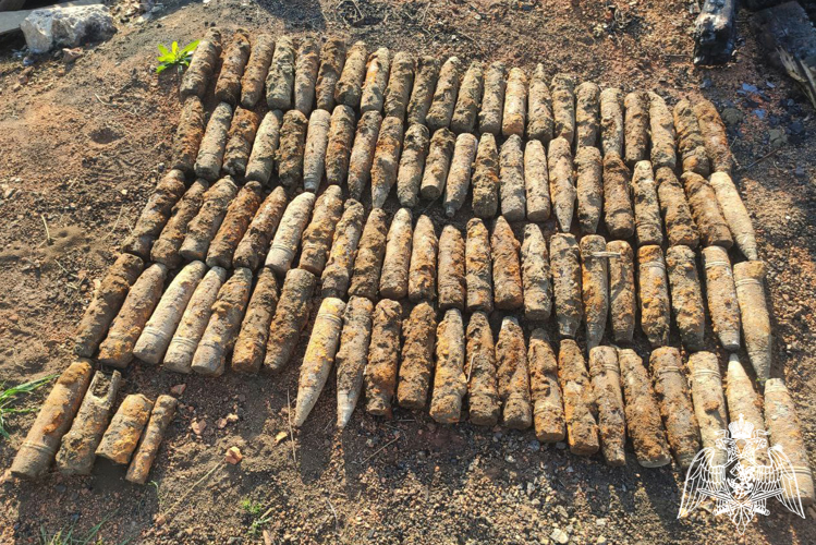  Взрывотехники Росгвардии уничтожили более 120 снарядов периода Великой Отечественной войны в Краснодарском крае 
