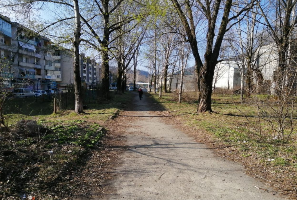 Поселок Северный. Парк сквер. Благоустройство поселка. Пос Приморье.