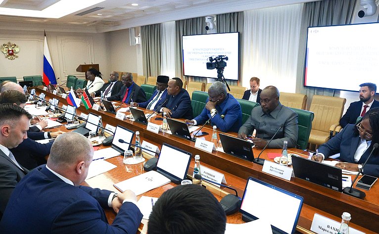 Встреча председателя Комитета СФ по международным делам Григория Карасина с заместителем Председателя Сената Республики Кения Катури Мурунги