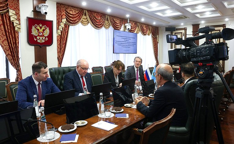 Встреча председателя Комитета Совета Федерации по международным делам Григория Карасина с Председателем Парламента стран Латинской Америки и Карибского бассейна Роландо Мигелем Гонсалесом Патрисио