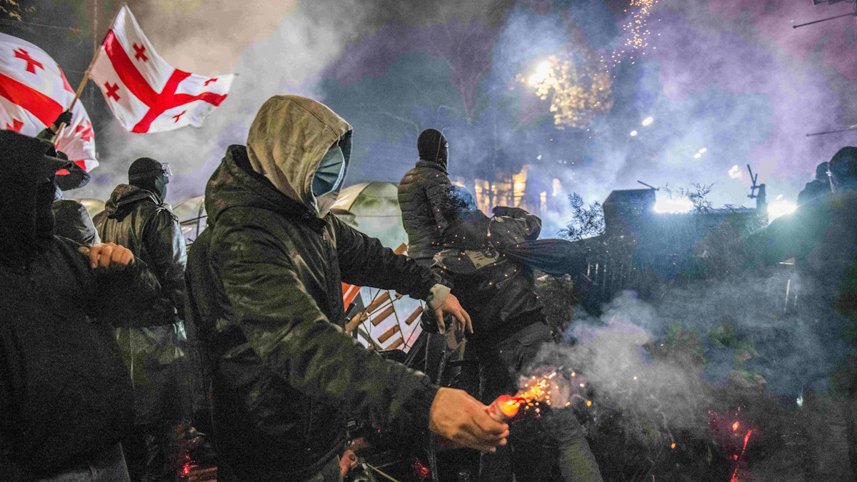 Протесты в Грузии (архивное фото)