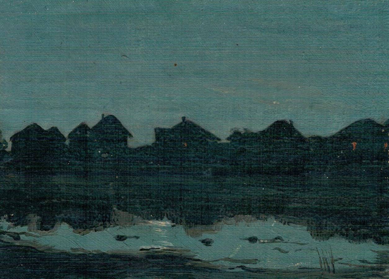Иван Крылов. Хутор при лунном свете. 1900-1909