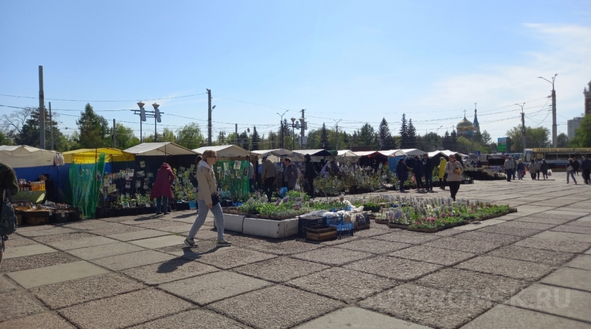 В центре Омска открыли ярмарку для садоводов