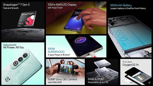 Анонсы: OnePlus Nord CE4 с SD 7 Gen 3 и АКБ 5500 мАч представлен официально