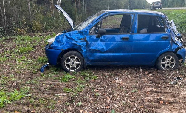 В Сунском районе перевернулся «Матиз»