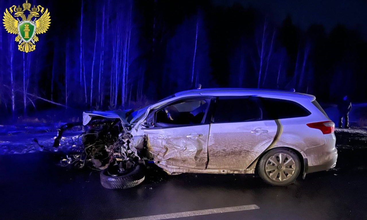 Водители двух автомобилей погибли при столкновении на трассе в Килемарском районе