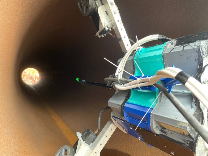 Фото: Пресс-служба ПНИПУ, Внутритрубное пространство, в котором расположен робот