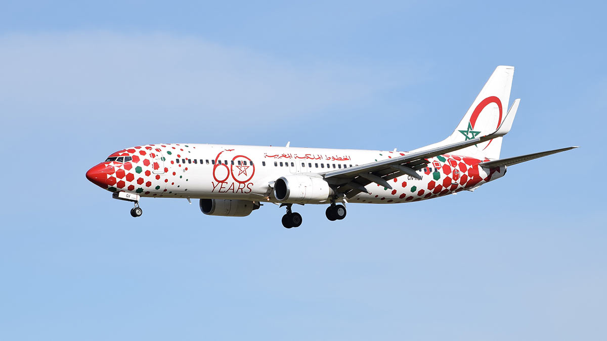 Самолет авиакомпании Royal Air Maroc
