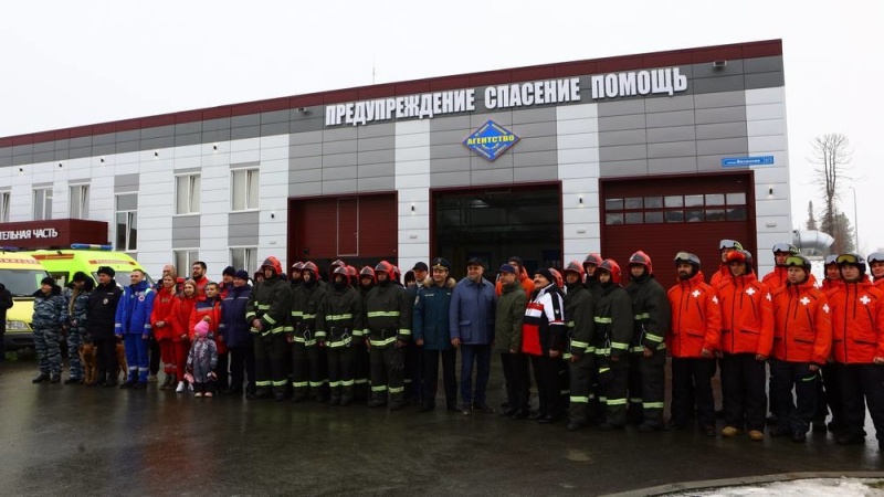 В Шерегеше открыли новую пожарно-спасательную часть