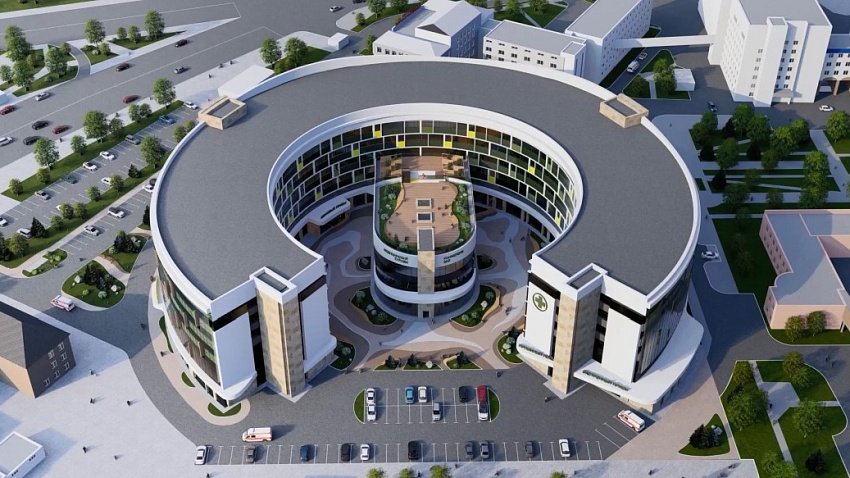 В Челябинске идет активное строительство нового корпуса детской больницы