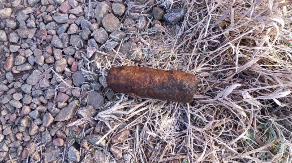 В Унечском районе нашли снаряд времён войны
