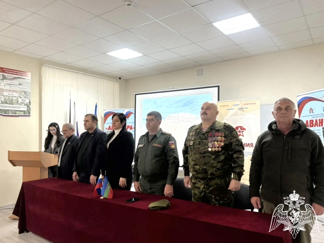 В Черкесске ветеран Росгвардии принял участие в патриотическом мероприятии