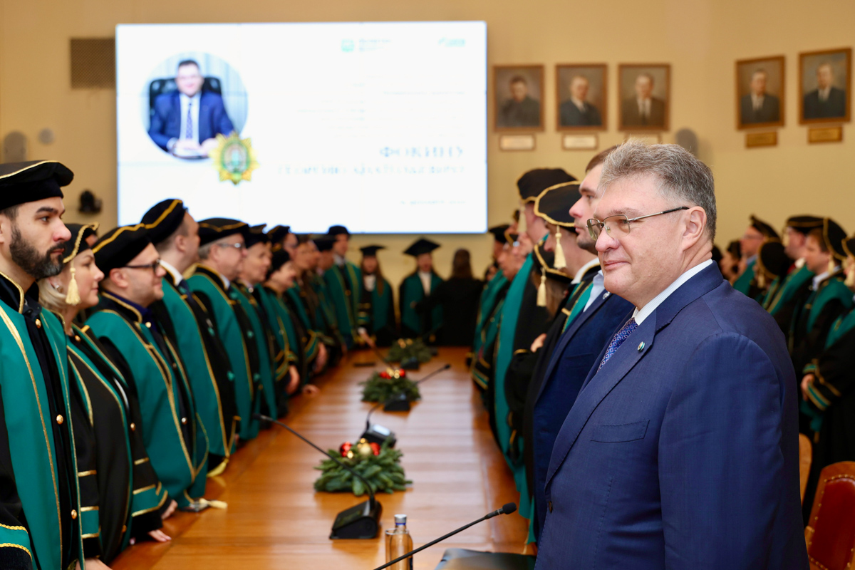 Георгий Фокин на торжественном заседании Учёного совета СПбПУ 