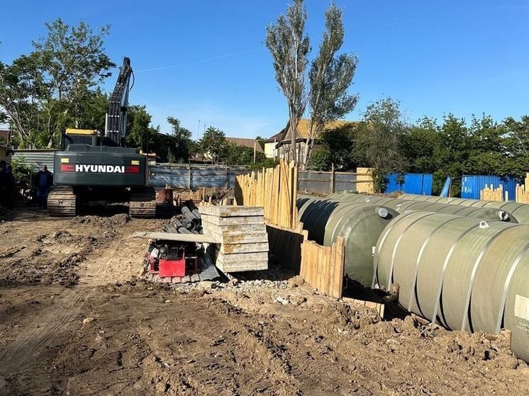В Астрахани реконструировано более полутора километров ливневой канализации