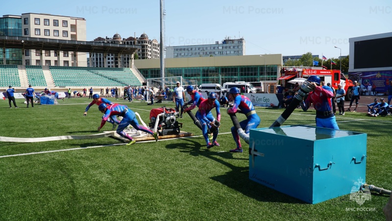 В Республике Дагестан завершились Всероссийские соревнования по пожарно-спасательному спорту