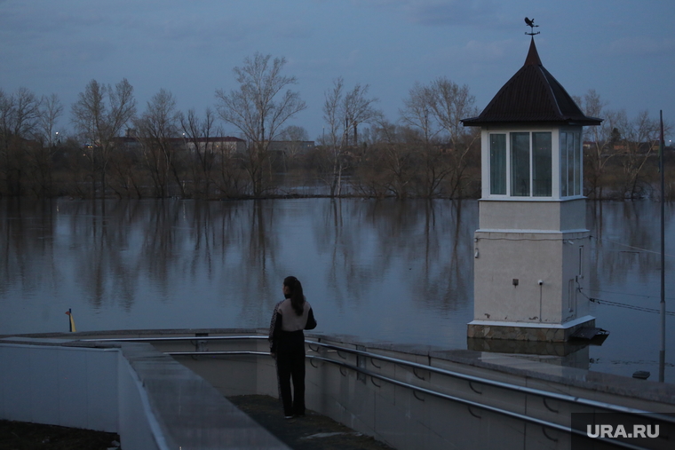 Паводок, Городской пляж. Ишим. Тюмень, половодье, ишим, паводок, наводнение, потоп, разлив