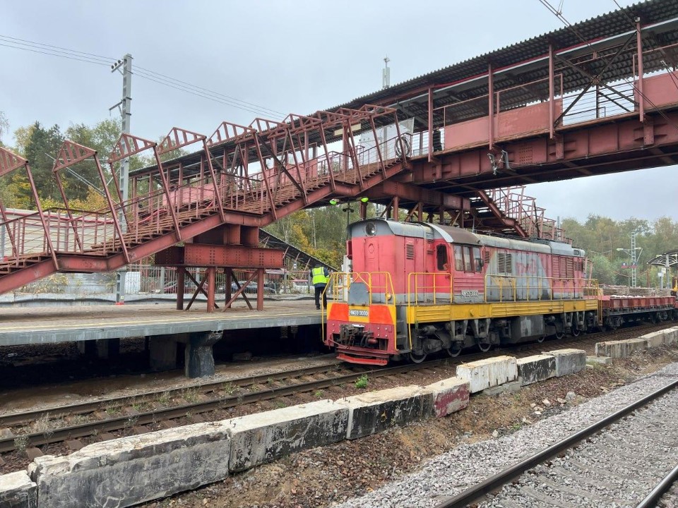 Крупнейший мост-конкорс на МЦД построили в Балашихе