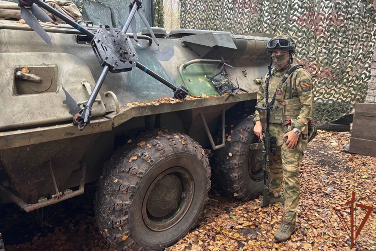 Росгвардейцы сбили вражеский беспилотник «Баба-Яга» и FPV-дрон камикадзе в Белгородской области 