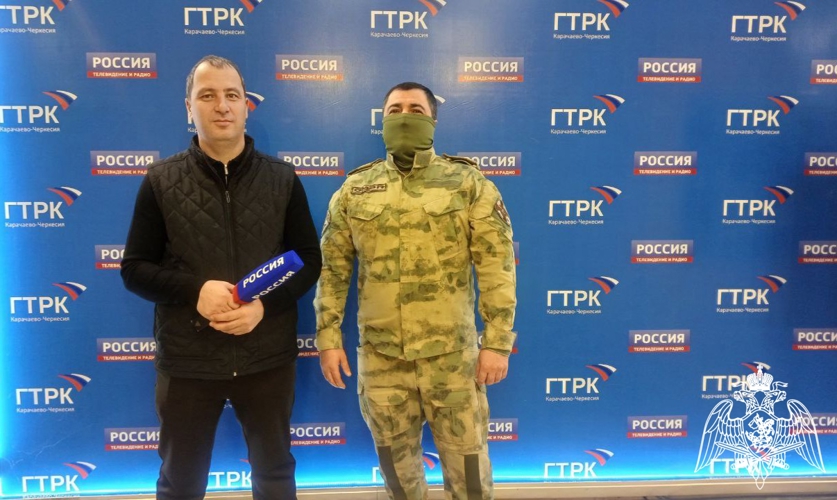 В Карачаево-Черкесии продолжается ведомственная телерубрика «В гостях у Росгвардии»
