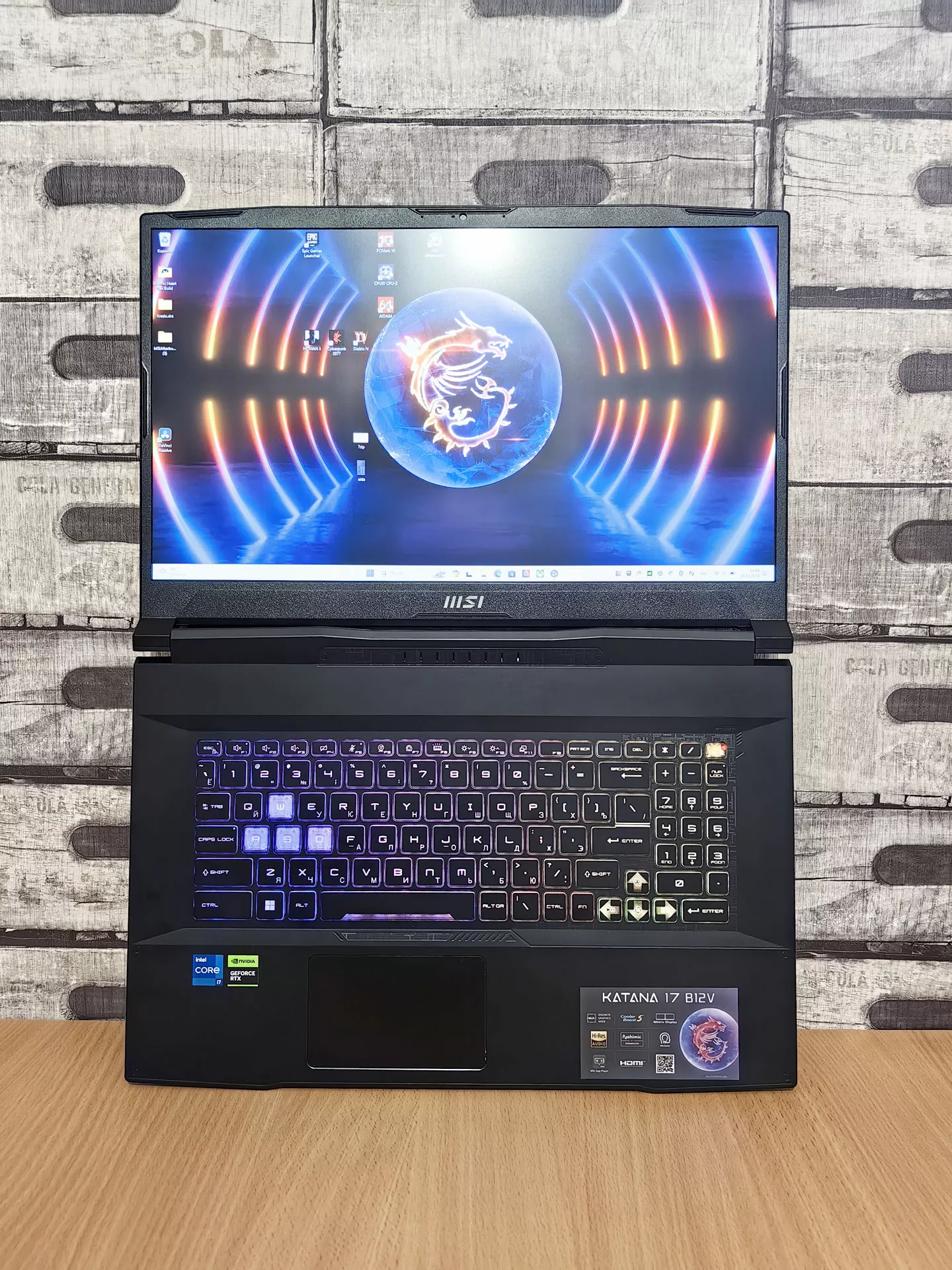 Обзор игрового ноутбука MSI Katana 17 B12VGK-274RU