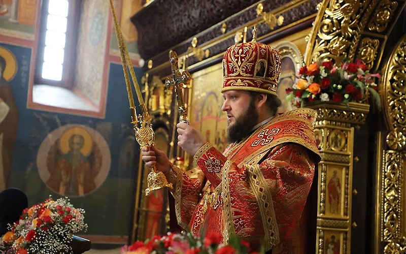 В праздник жен-мироносиц архиепископ Подольский Аксий совершил литургию во Владычнем женском монастыре Серпухова