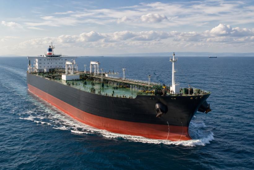 Нефтяной танкер в море