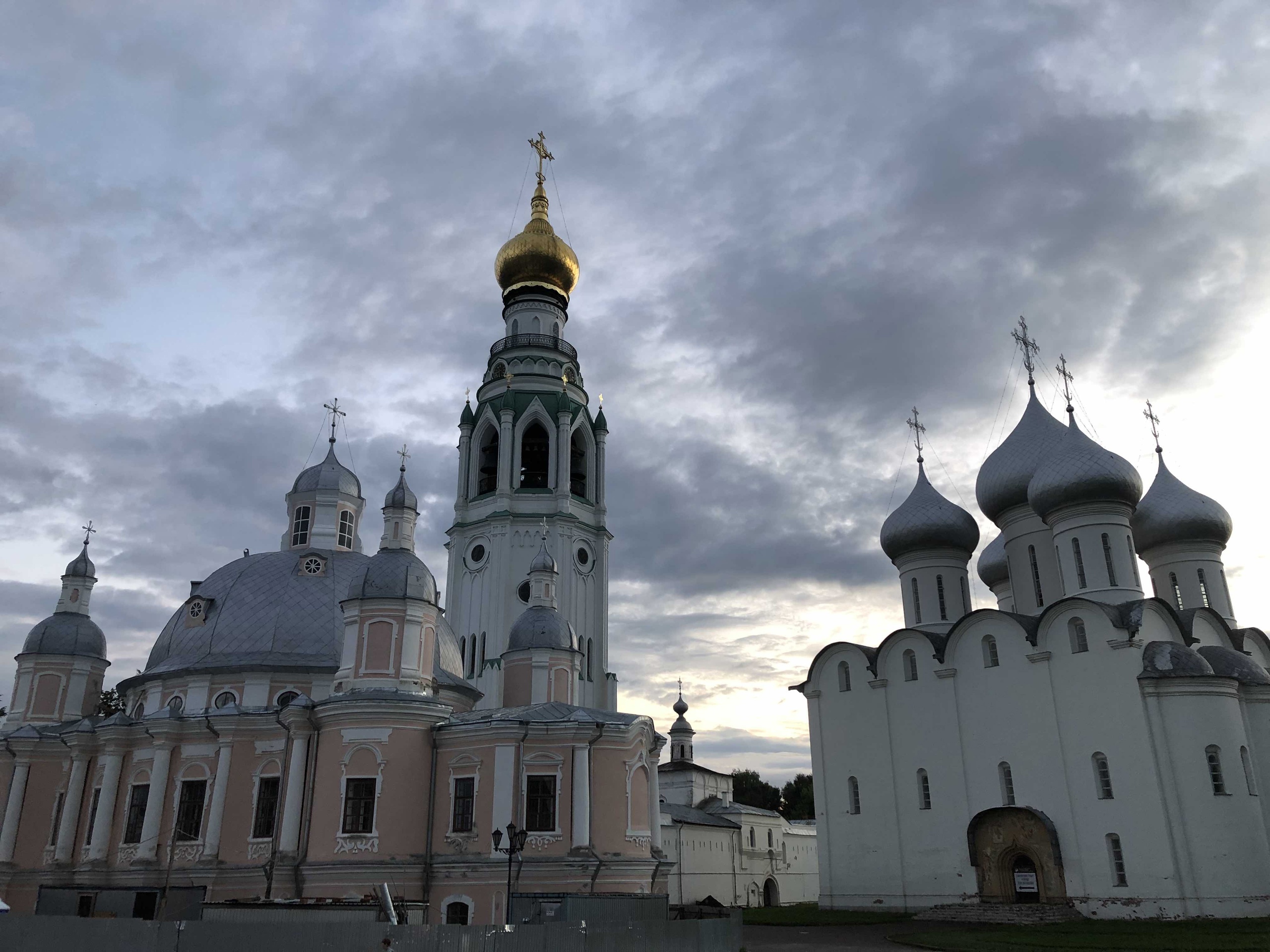 Софийский собор Вологда площадь зима ночь