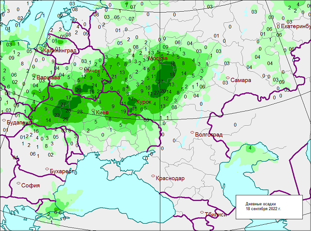 Карта осадков курск в реальном