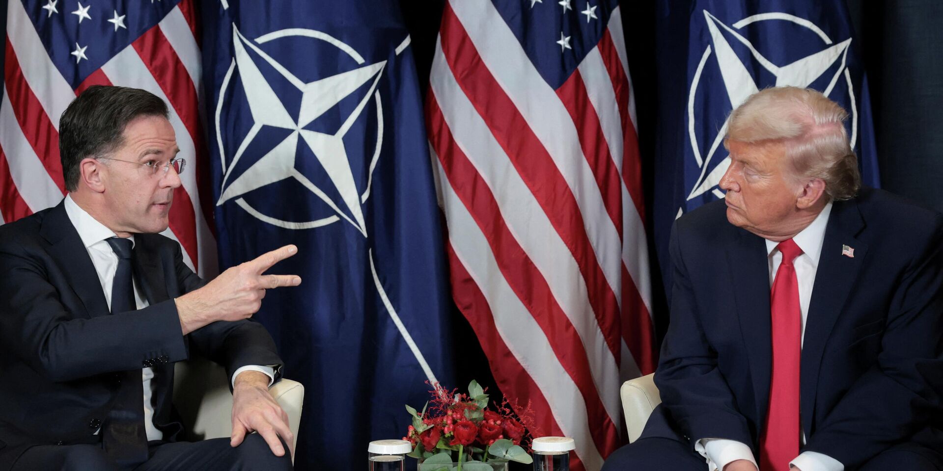 Президент США Дональд Трамп и генеральный секретарь НАТО Марком Рютте в Давосе, Швейцария - ИноСМИ, 1920, 28.01.2026