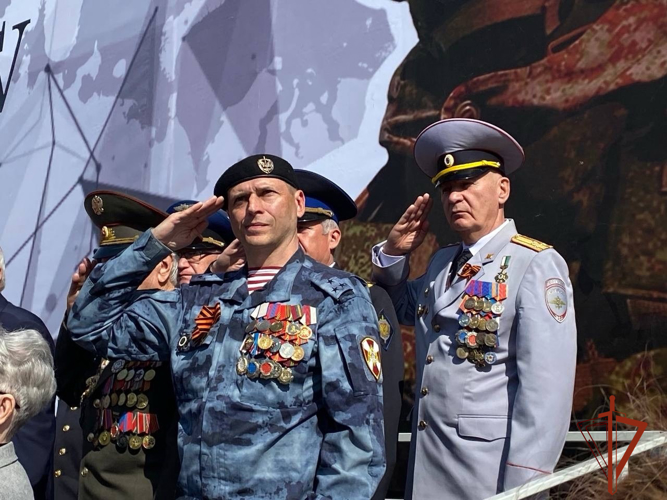 Начальник Управления Росгвардии по Кемеровской области - Кузбассу принял участие в праздничных мероприятиях, посвященных Дню Победы