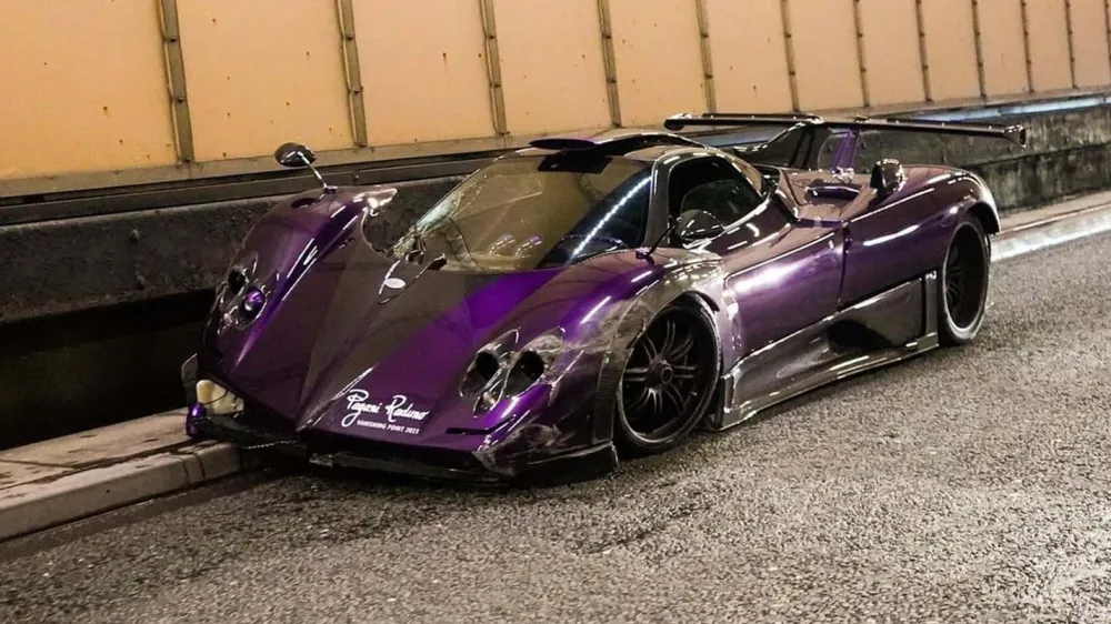 Pagani Zonda принадлежавший чемпиону Формулы-1 снова попал в ДТП