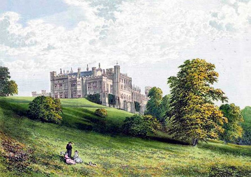 Замок Лэмбтон в 19 веке: 