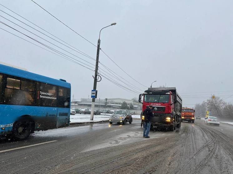 Перед площадью Гагарина в Твери 