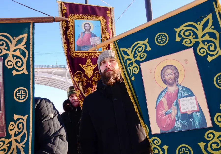 Крестный ход 2024 год. Крещение. 