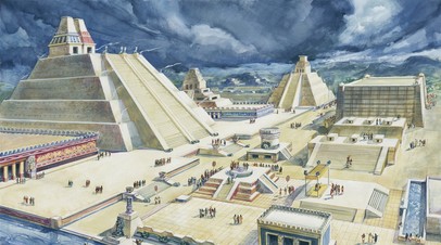 Реконструкция центральной площади Теночтитлана