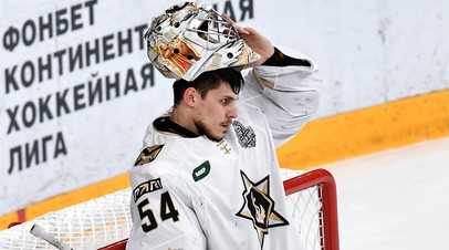 Голкипер «Адмирала» Никита Серебряков