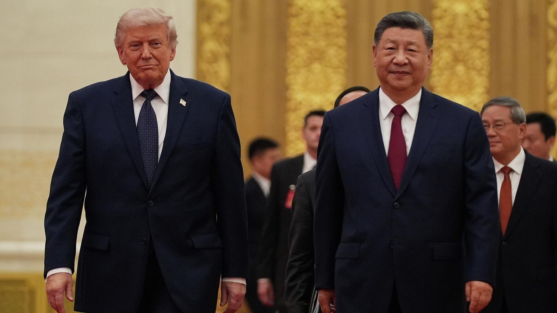В Пекине на банкете для Трампа подали утку по-пекински и тирамису