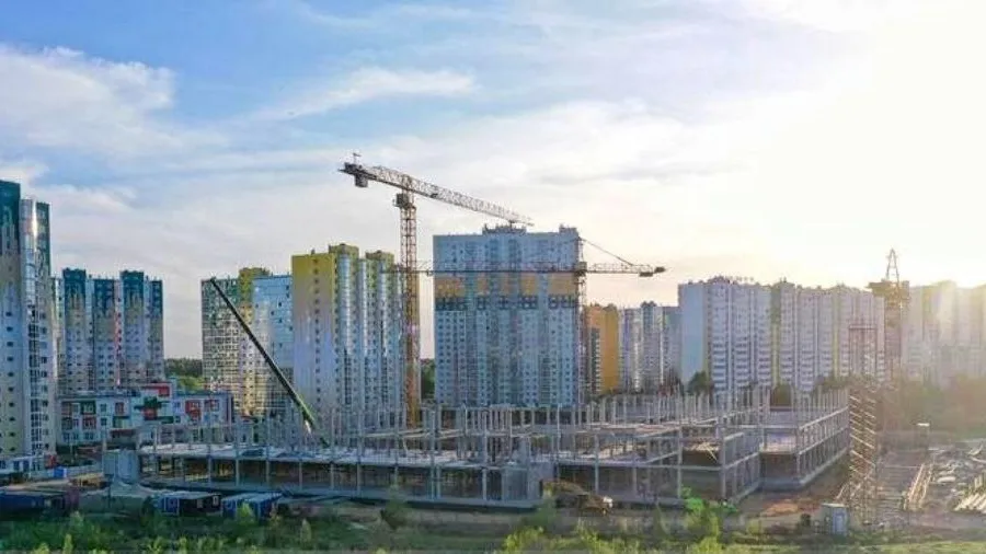 Детский сад голубое солнечногорский. Строительство школы. Новая школа здание