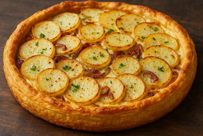 Пирог с картофелем и луком
