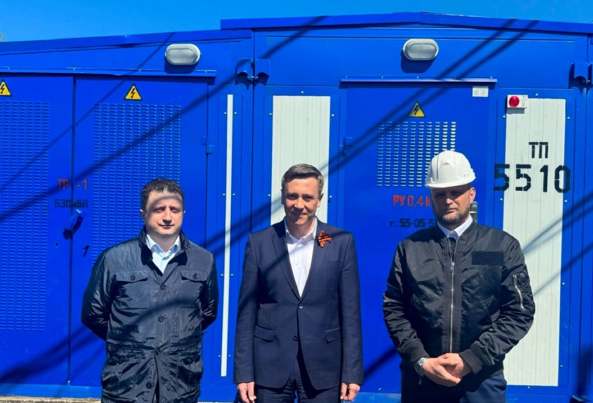 Гендиректор «Омскэлектро» Жуковский представил новую трансформаторную подстанцию