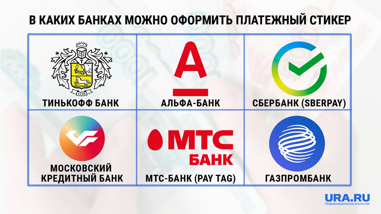 какие есть платежные стикеры