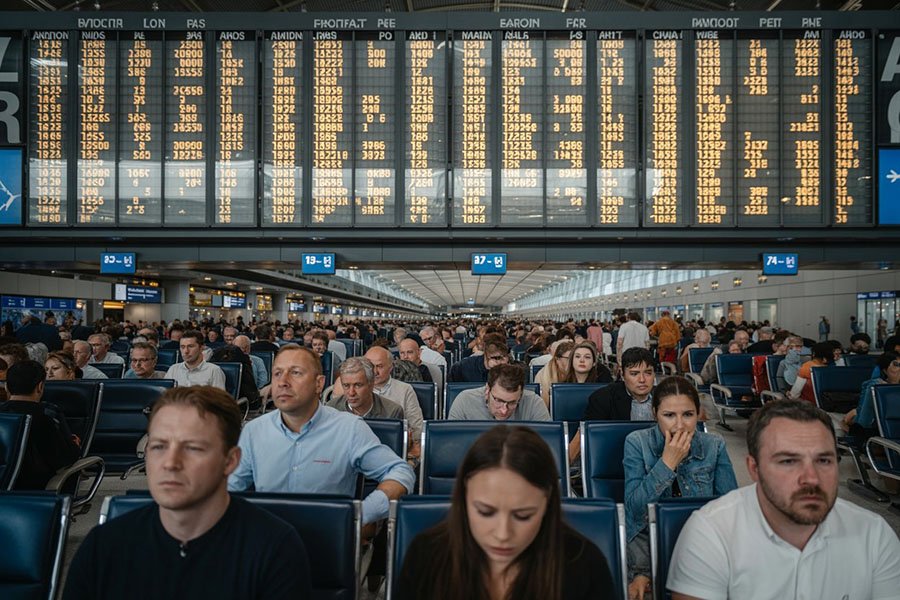 Европейские авиасбои: отмены рейсов растут
